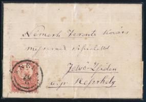 1871 5kr levélen / on cover "ENESE" (Gudlin 300 p)