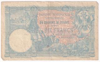 Szerbia 1893. 10D T:F folt, kis szakadás
Serbia 1893. 10 Dinara C:F spot, small tear
Krause P#10