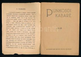 1918 Pünkösdi kabaré. Érdekes Újság ingyenes melléklete. Bp., 1918., Légrády, 64 p. Benne Szép Ernő,...