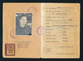 cca 1956-2000 osztrák okmányok, 7 db útlevél és 5 db egyéb igazolvány, többek közt egy vadászigazolv...