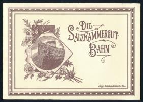 cca 1980-2000 Die Salzkammergut-Bahn. Régi leporelló modern kiadása. Német nyelven. Kiadói papírborítóban.
