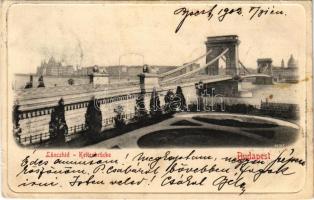 1902 Budapest, Lánchíd (kis szakadás / small tear)