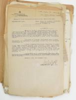 1928-1949 Hermann Miklós deportált szénbánya tulajdonos Mónosbél. iratok, kimutatások, részvények, s...