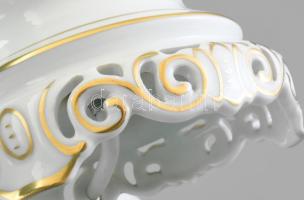 Herendi Indes mintás lámpa, működik, kopásokkal, jelzett, m: 55 cm