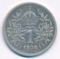 Ausztria 1896. 1K Ag "Ferenc József" T:2- 
Austria 1896. 1 Corona Ag "Franz Joseph&q...
