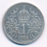 Ausztria 1895. 1K Ag "Ferenc József" T:2- 
Austria 1895. 1 Corona Ag "Franz Joseph&q...