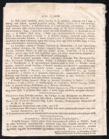 1820 Néhai T. T. Gyöngyösi Jánosról c. vers 4p. Hátoldalán csokoládé reklámmal