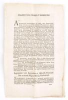 1802 Kecskemét város nemeseinek panasz felirata az adóterhek miatt. 12 p