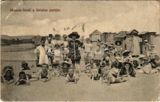 1911 Balaton, Homok-fürdő a Balaton partján (EB)