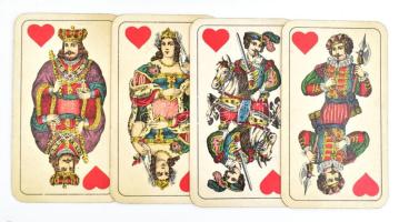 Hamburger és Birkholz tarokk kártyapakli, 42 lap, komplett, egy lap hátoldalán kis folt