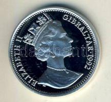 Gibraltár 1992. 14Ecu/10Ł Ag "ECU" T:PP Csak 5000db!
