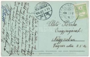 1909 Székelykeresztúr, Kristur, Cristuru Secuiesc; Kossuth Lajos tér, Szabó Kálmán könyvnyomda, köny...