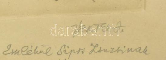 Vertel József (1922-1993): Gróf Széchenyi István 1791-1860. Rézkarc, papír, jelzett, autográf ajándé...