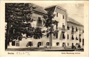 1928 Buziás, Buzias; Muschong szálloda. Ujhelly kiadása / hotel