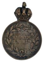 ~1890. "Bronz Katonai Érdemérem" ezüstözött bronz frakklánc miniatűrje (22x15mm) T:XF kopo...