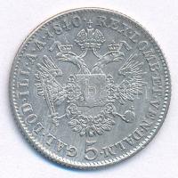 Ausztria 1840C 5kr Ag "I. Ferdinánd" T:2- ütésnyom Austria 1840C 5 Kreuzer Ag "Ferdin...