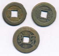 Kínai Császárság / Ching Dinasztia / Csien-lung 1736-1796. 1C sárgaréz + Tao Kuang 1821-1830. 1C sár...