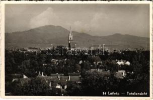 1942 Beszterce, Bistritz, Bistrita; látkép templommal / church