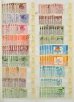 Románia minimum 5-7 ezer darab bélyeg 32 lapos Leuchtturm A/4 rendező berakóban