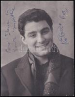 Roberto Benzi (1937-) karmester autográf aláírása fotólapon / Autograph signature of Roberto Benzi (1937-) conductor