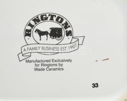 Rington II. Erzsébet Arany Jubileum fedeles tartó, matricás, jelzett, kis kopásnyomokkal, m: 14 cm