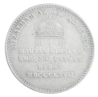 Osztrák-Magyar Monarchia / Bécs 1867A "Ferenc József koronázása Budán" Ag koronázási zseto...
