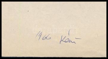 Kéri Imre (1945- ): Alvó hölgy portréja (tanulmányrajz), 1966. Tus, papír, jelzett. Hajtásnyomokkal,...