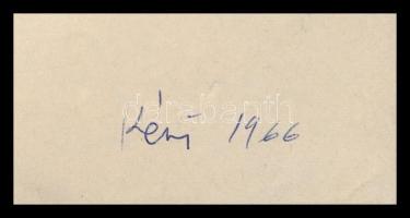 Kéri Imre (1945- ): Hölgy portréja (tanulmányrajz), 1966. Golyóstoll, papír, jelzett. Hajtásnyomokka...