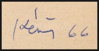 Kéri Imre (1945- ): Hölgy mankóval (tanulmányrajz), 1966. Tus, papír, jelzett. 31x21,5 cm