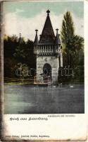 Laxenburg; Schlossturm mit Ueberfuhr / castle tower (EK)