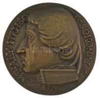 Ispánki József (1906-1992) Csokonai Vitéz Mihály 1773-1805 / Csurgó 1798-1800 kétoldalas bronz emlékérem (75mm) T:AU
