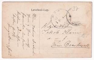 1909 Gátalja, Gáttája, Gataia; utca, templom / street view, church (EK)