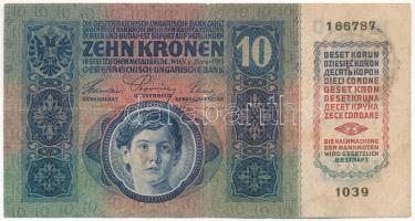 1915. 10K román felülbélyegzéssel T:III