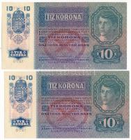 1915. 10K (2x) sorszámkövetők T:I-
Adamo K11