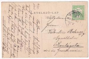 1913 Nagyszeben, Hermannstadt, Sibiu; Erste Siebenbürg. Licht-Luft-Sport- und Flussbadeanstalt. Flus...