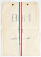 Vászon pénzes zsák, jó állapotban, 42×64 cm