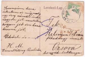 Resicabánya, Resicza, Recita, Resita; Apollo színház, mozi este. Braumüller L. kiadása. Montázs hölg...