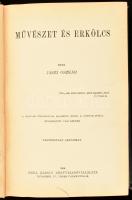 Jászi Oszkár: Művészet és erkölcs. Társadalomtudományi Könyvtár. Bp.,1908, Grill Károly, XX+439 p. Kiadói egészvászon-kötés, kissé kopott borítóval, a címlapon kis szakadással, az előzéklapon Miksa Sándor budapesti rendőrkapitány névbejegyzésével.