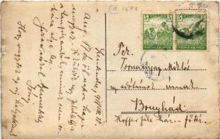 1918 Szentendre, osztrák-magyar katonák csoportképe gépfegyverekkel / WWI K.u.k. military group phot...