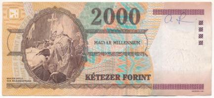 2000. 2000Ft "Millenium" "MM 0019608" T:III 
Adamo F56A