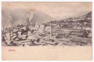 Anina, Stájerlakanina, Steierdorf; vasgyár, iparvasút. Hollschütz kiadása / ironworks, iron factory, industrial railway (fl)