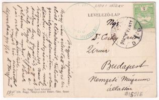 1914 Herkulesfürdő, Baile Herculane; Az újverbászi főgimnázium kiránduló csoportja a Fehér Keresztné...