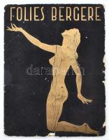 cca 1960 Folies Bergere francia mulató programfüzete. Francia nyelven, rengeteg fotóval, korabeli reklámokkal, sérült, kopott borítóval.