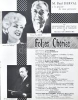 cca 1960 Folies Bergere francia mulató programfüzete. Francia nyelven, rengeteg fotóval, korabeli re...