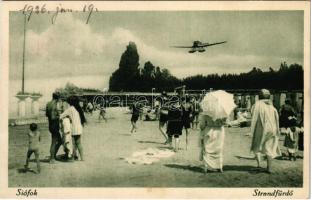 1926 Siófok, strandfürdő, hidroplán