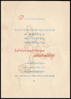 1955 A Tottenham Hotspurs FC l abdarúgó csapat tagjainak autográf aláírásai a Vasas, Kinizsi (FTC), ...