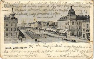 1904 Arad, Andrássy tér / square (r)