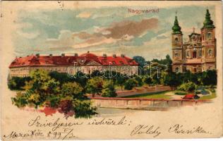 1899 (Vorläufer) Nagyvárad, Oradea; Kunstanstalt Kosmos 76. litho s: Geiger R. (felületi sérülés / surface damage)