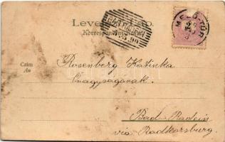 1899 (Vorläufer) Nagyvárad, Oradea; Kunstanstalt Kosmos 76. litho s: Geiger R. (felületi sérülés / s...