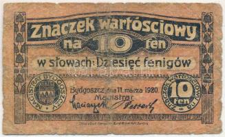 Lengyelország / Bydgoszcz (Bromberg) 1920. 10pf T:III-
Poland / Bydgoszcz (Bromberg) 1920. 10 Pfenn...